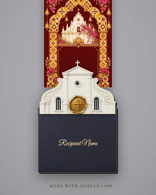 Chettinad Chapel · Fusion — envelope, as the guest receives it
