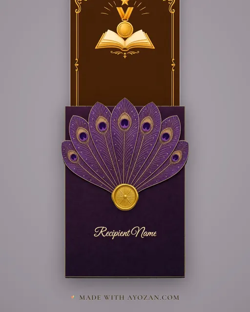 Academic Excellence — Marigold — envelope, as the guest receives it