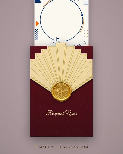 Admissions — Modern — envelope, as the guest receives it