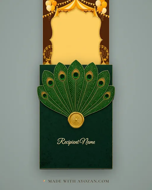 Annual Fete — Marigold — envelope, as the guest receives it