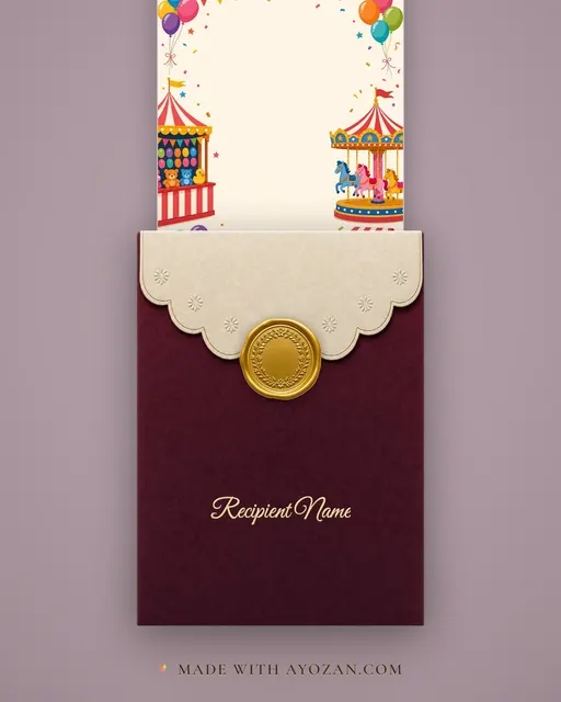 Annual Fete — envelope, as the guest receives it