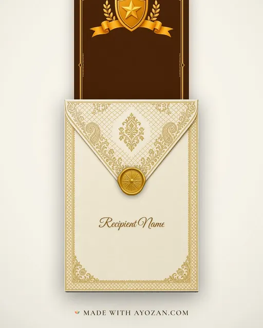 Best Discipline — Marigold — envelope, as the guest receives it