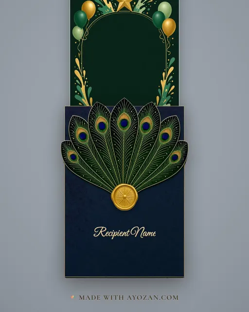 Colour Day — Emerald — envelope, as the guest receives it