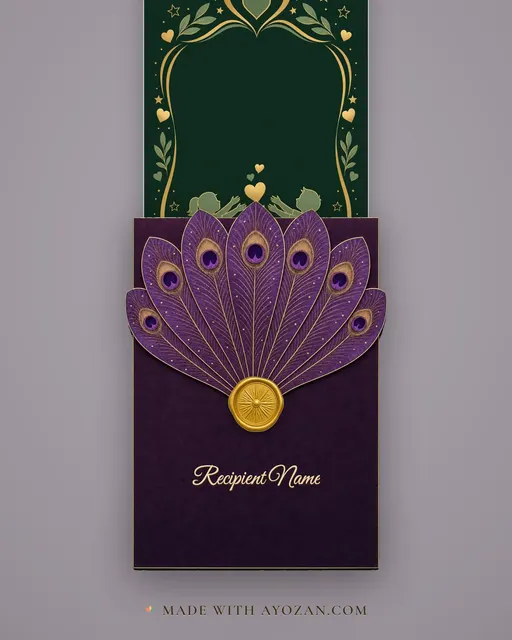 Fundraiser — Emerald — envelope, as the guest receives it
