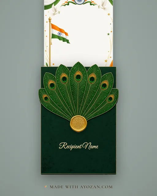 Independence Day — envelope, as the guest receives it