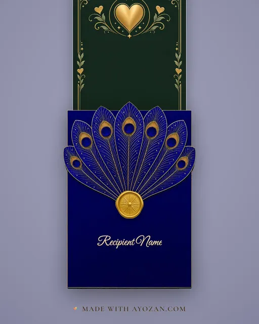 Kindness Award — Emerald — envelope, as the guest receives it
