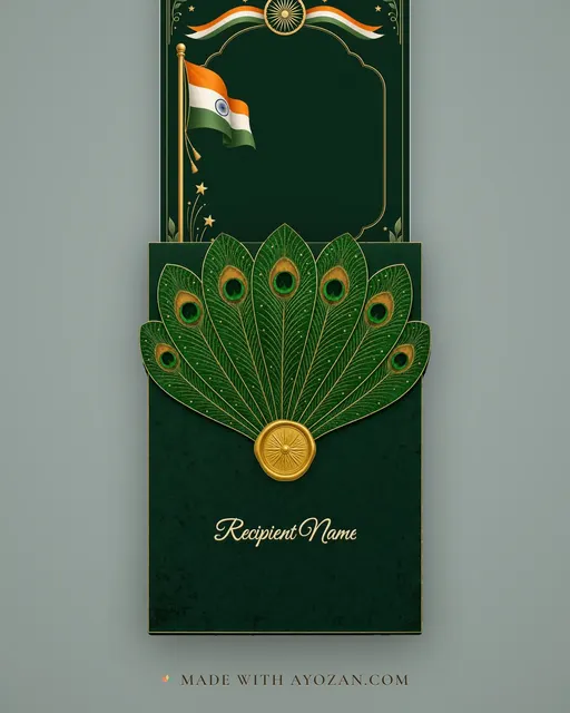 Republic Day — Emerald — envelope, as the guest receives it