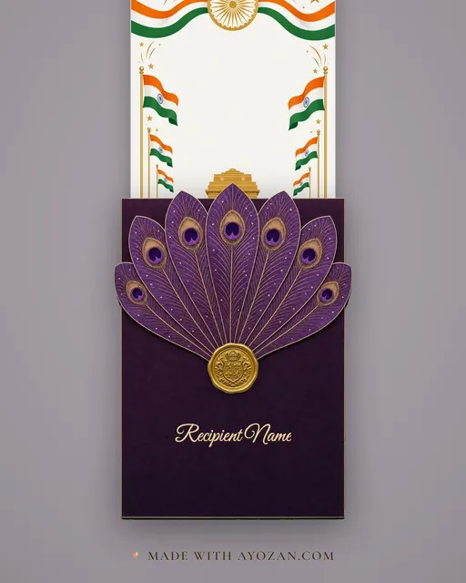 Republic Day — envelope, as the guest receives it