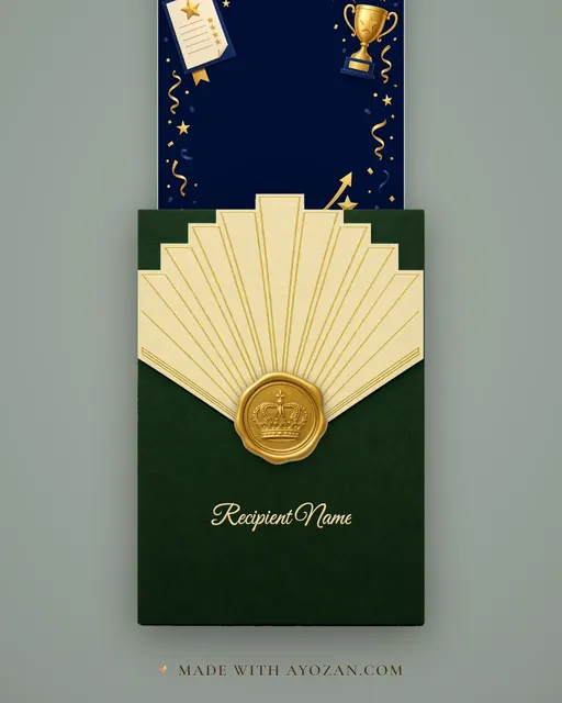 Results Declared — envelope, as the guest receives it