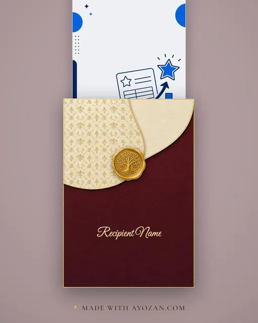 Results — Modern — envelope, as the guest receives it