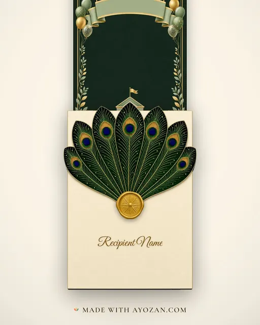 Welcome Back — Emerald — envelope, as the guest receives it