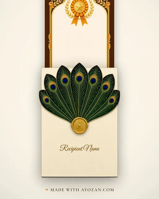 Student of the Month — Marigold — envelope, as the guest receives it