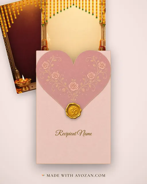 Roka Heritage Haveli — Living Invitation — envelope, as the guest receives it