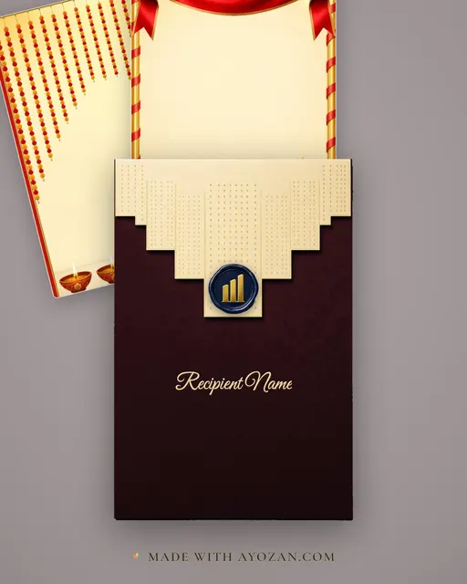 Sales Gallery Ribbon — Living Invitation — envelope, as the guest receives it