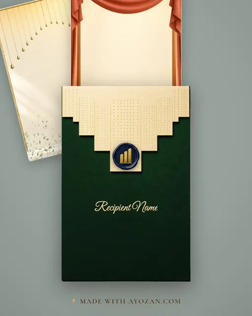 Weekend Open House — Living Invitation — envelope, as the guest receives it