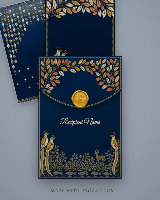 Gond Saalgirah — Living Invitation — envelope, as the guest receives it