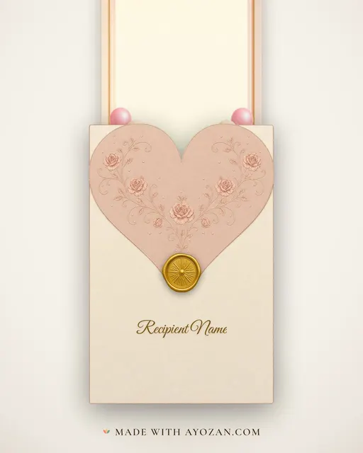 Dil aur Gubbare — Living Greeting — envelope, as the guest receives it