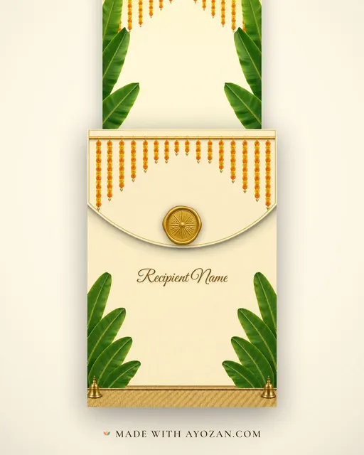 Eco Grove — Living Greeting — envelope, as the guest receives it