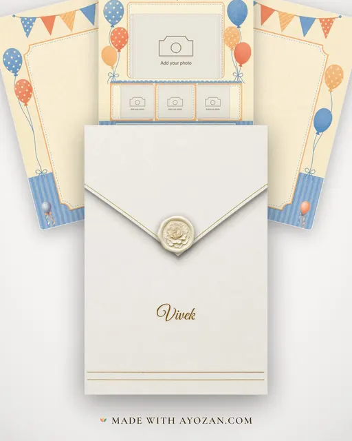 One Wonderful Year — envelope, as the guest receives it
