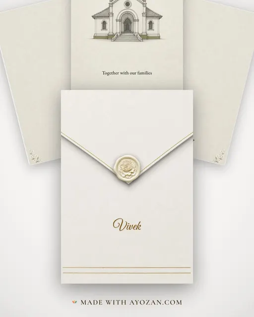 Chapel in Pencil — envelope, as the guest receives it