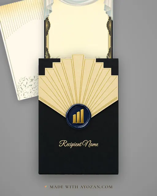 Deco Ivory Preview — Living Invitation — envelope, as the guest receives it