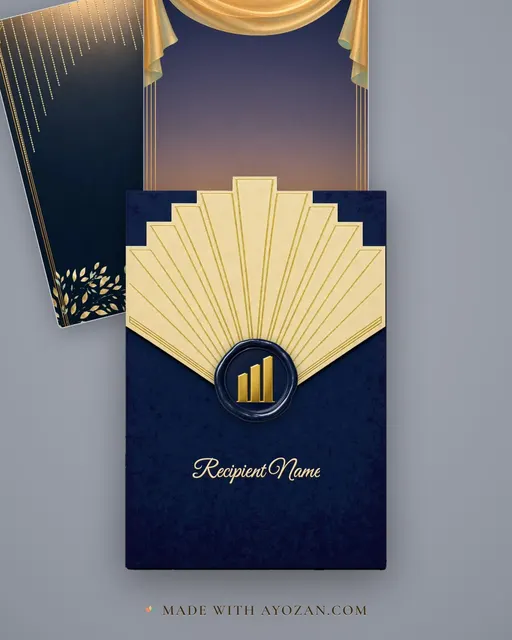 Marine Drive Necklace — Living Invitation — envelope, as the guest receives it