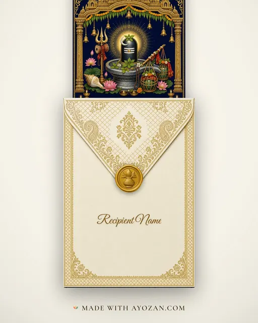 Baidyanath Dham — Darshan — envelope, as the guest receives it