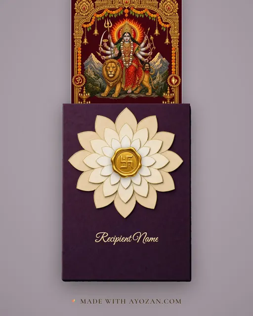 Chamunda Devi — Darshan — envelope, as the guest receives it
