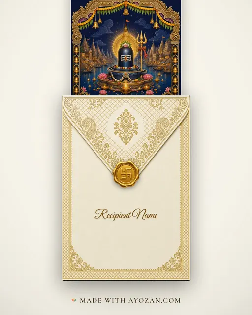 Kashi Vishwanath — Darshan — envelope, as the guest receives it
