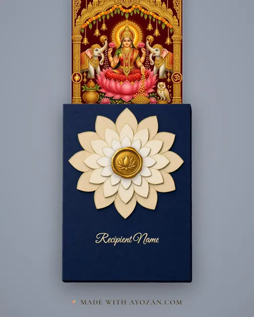 Maa Lakshmi — Lakshmi Darshan — envelope, as the guest receives it