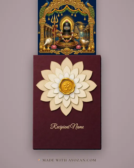 Rameshwaram — Darshan — envelope, as the guest receives it