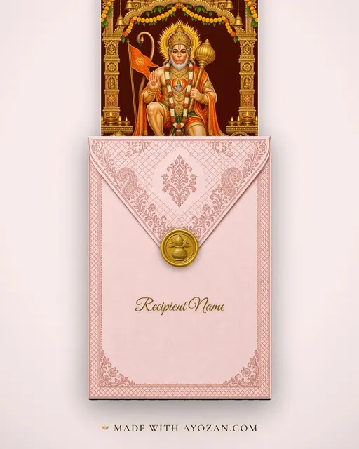 Salasar Balaji — Darshan — envelope, as the guest receives it