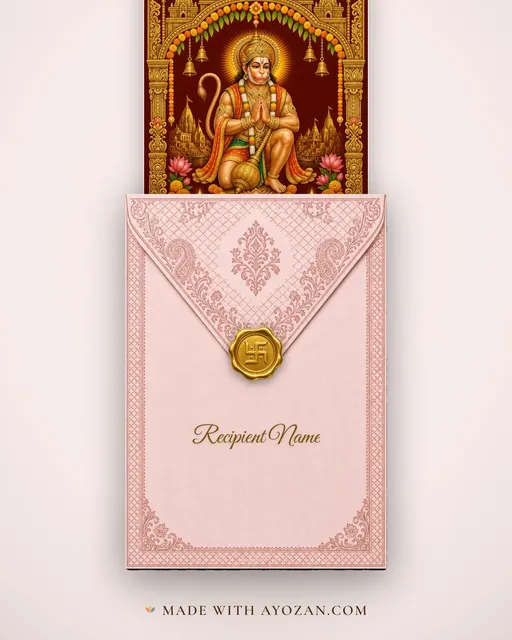 Sankat Mochan Varanasi — Darshan — envelope, as the guest receives it