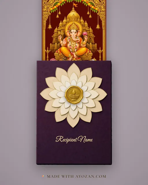 Siddhivinayak Mumbai — Darshan — envelope, as the guest receives it