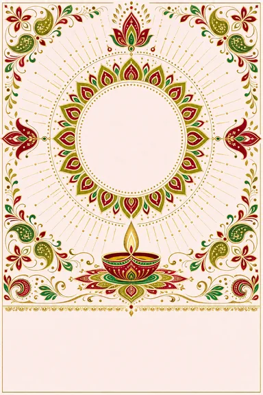 Diya Radiant — Diwali — Diwali greeting card design