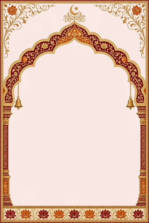 Sacred Arch · Muslim ceremony — Muslim Ornate Religious Ceremony invitation card design from Ayozan