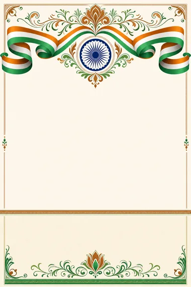 Tricolour Pride — National Day — Independence Day greeting card design