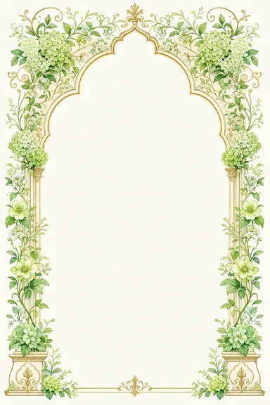 Floral Arch — Garden Wedding — Floral Wedding invitation card design