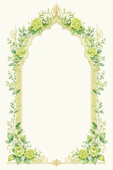 Floral Arch — Garden Wedding — Wedding card design