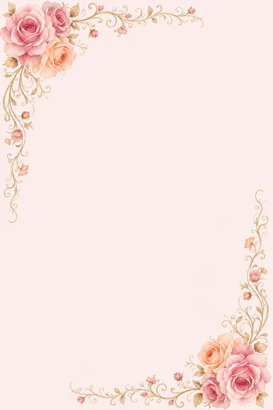 Rose Romantic — Engagement — Wedding Reception card design