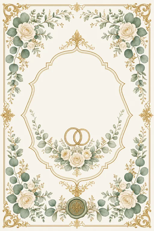 Engagement — Sage Botanical Classic Wedding Suite — North Indian Christian Traditional Engagement invitation card design from Ayozan
