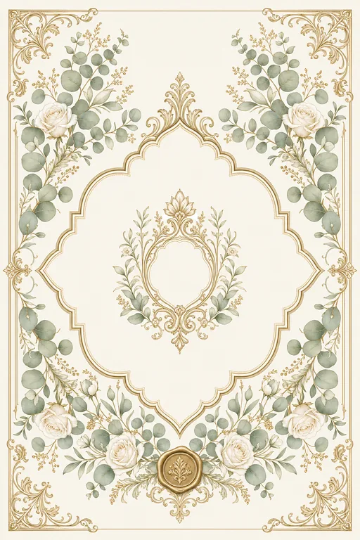 Reception — Sage Botanical Classic Wedding Suite — North Indian Christian Traditional Reception invitation card design from Ayozan