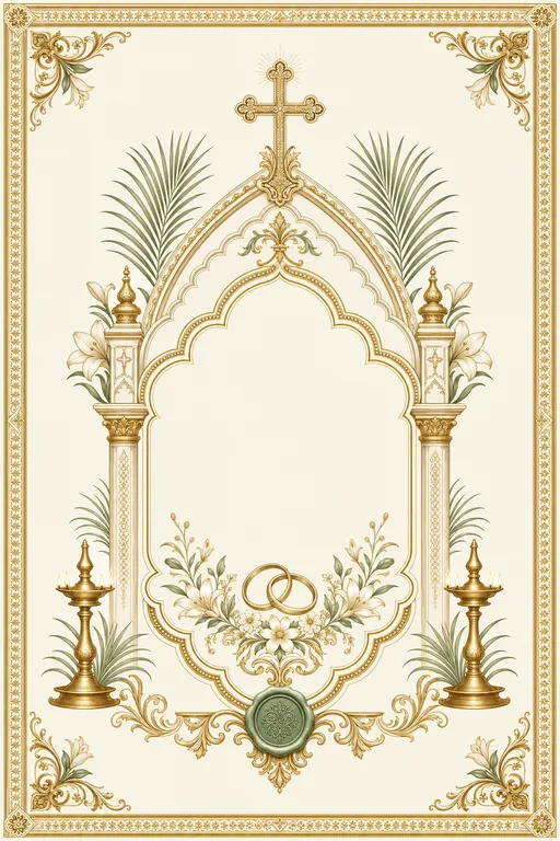 Engagement — Kerala Syrian Christian Wedding Suite — Malayalam Christian Traditional Engagement invitation card design from Ayozan