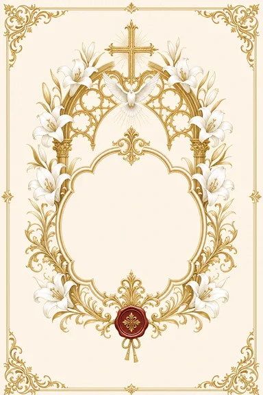 Reception — Tamil Christian — Gold & Lily Wedding Suite — Reception card design