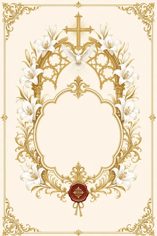 Reception — Tamil Christian — Gold & Lily Wedding Suite — Tamil Christian Traditional Reception invitation card design from Ayozan