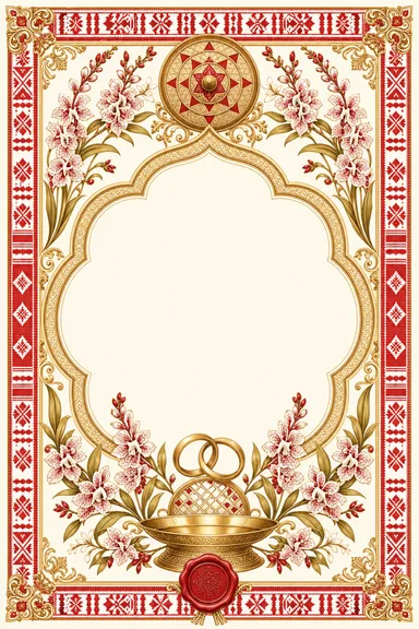 Ring Ceremony — Assamese Gamosa & Xorai Wedding Suite — Engagement card design