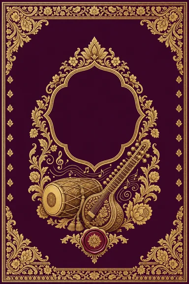 Sangeet — Banarasi Brocade Wedding Suite — Sangeet card design