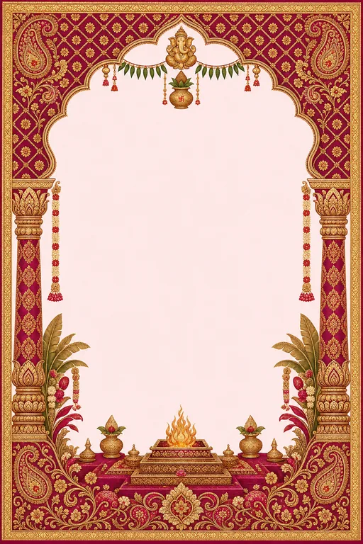 Wedding — Banarasi Brocade Wedding Suite — invitation page
