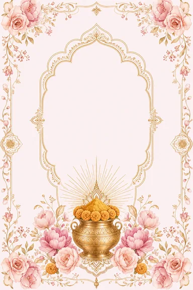 Haldi — Blush-Rose Watercolor Wedding Suite — Haldi card design