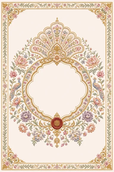 Reception — Chamba Rumal Wedding Suite — Reception card design